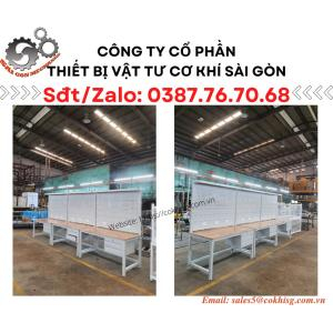 Bàn thao tác nhà xưởng - 2 ngăn kéo